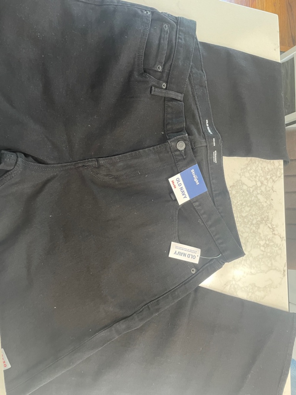 Old Navy Black Straight-Leg Jeans